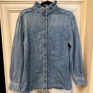 BA&SH Denim Lady Shirt Size 1